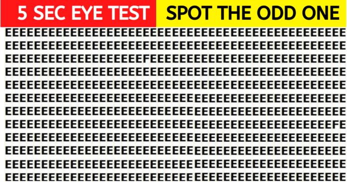 5 SEC EYE TEST: Spot The Odd One Out