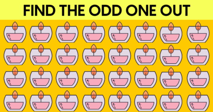 You Are Super Smart If Can You Find All Different Candles In 15 Seconds?